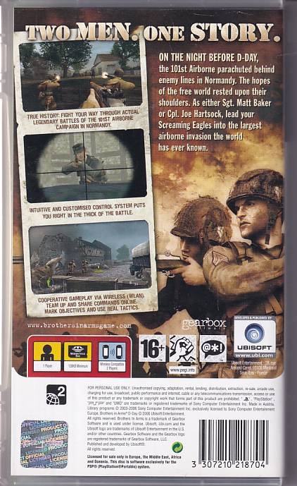 Brothers in Arms D DAY PSP (A Grade) (Genbrug)2